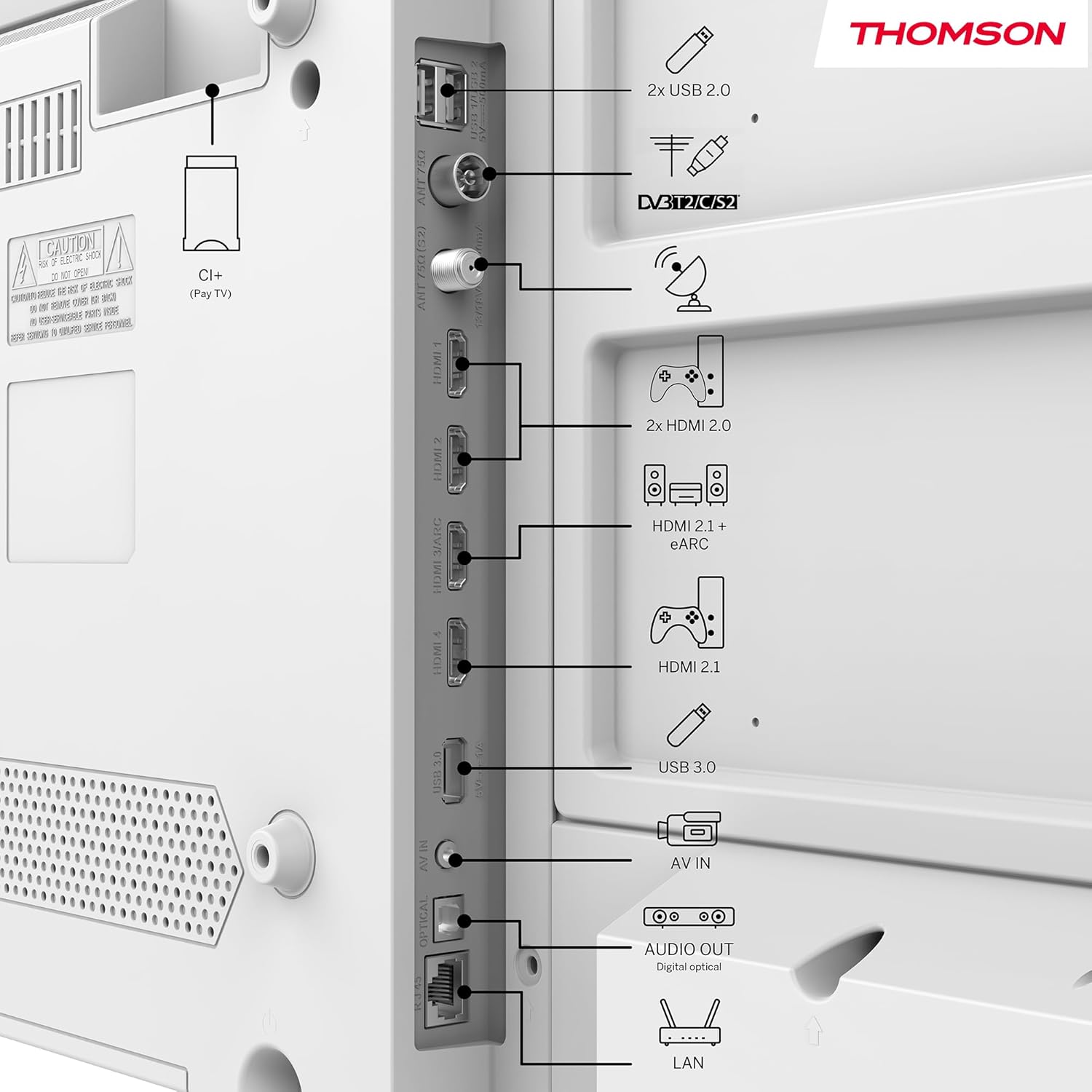 Thomson 43UG4S14W 43-inch TV - view 4