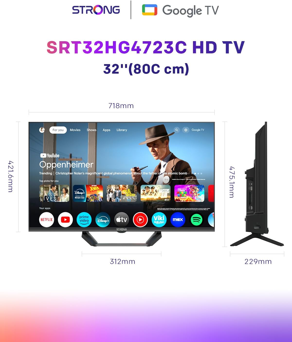 Strong SRT32HG4723C 32-inch TV - view 7