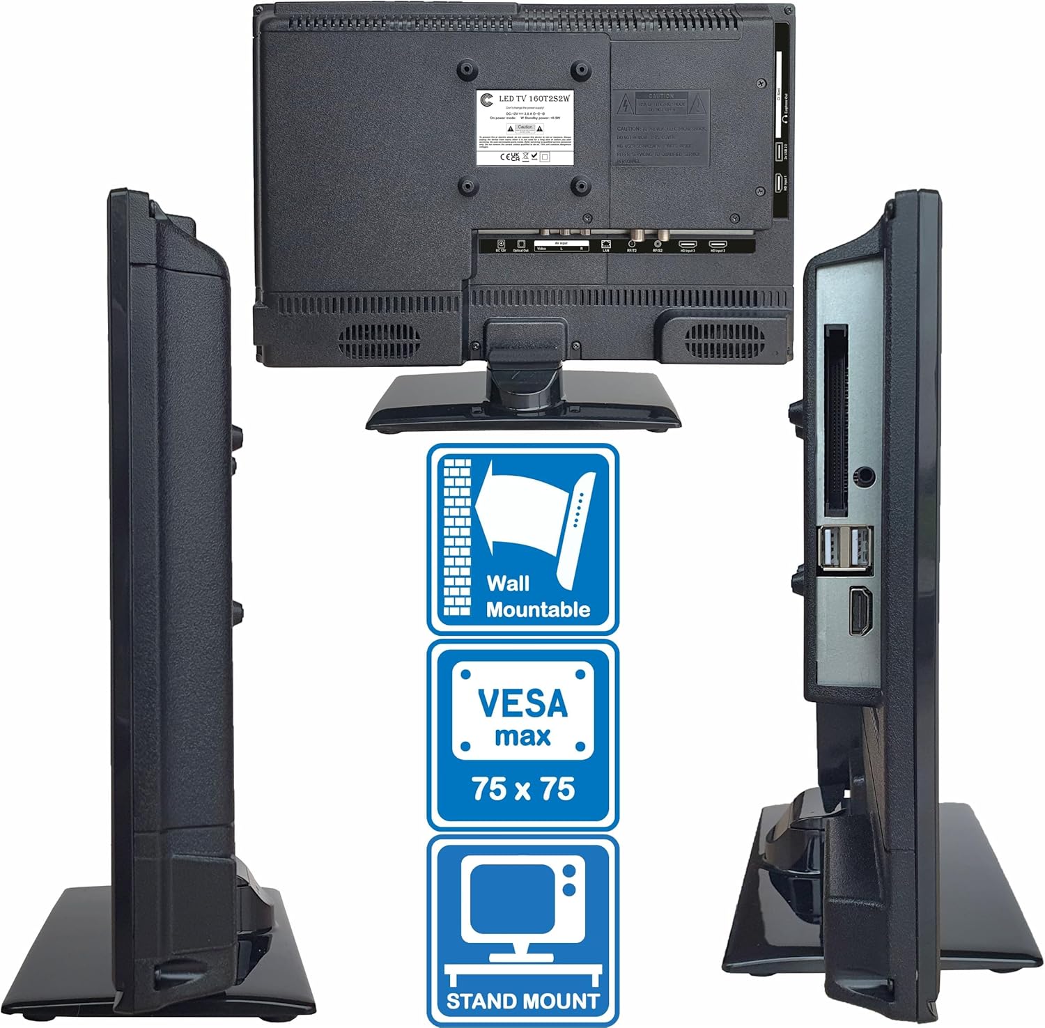Unispectra 160T2S2W 16-inch TV - view 3