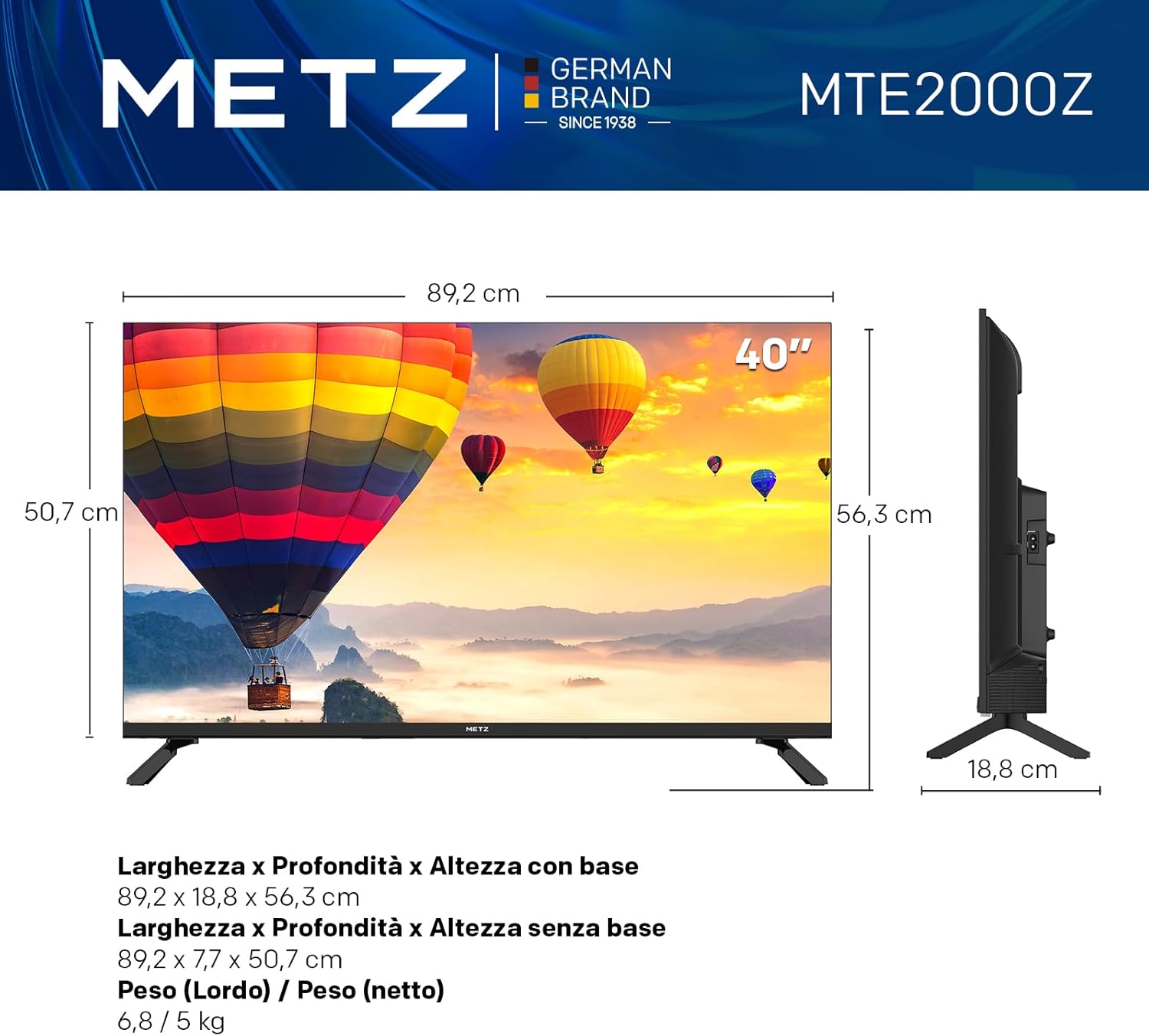 Metz MTE2000Z 40-inch TV - view 2