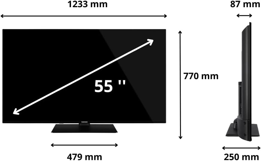 Telefunken TE55750B46I2PZ 55-inch TV - view 3