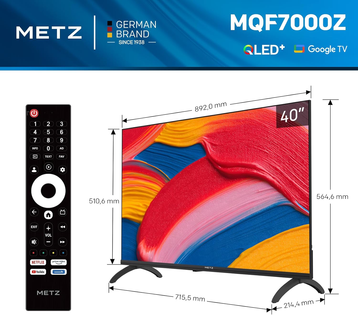Metz MQF7000Z 40-inch TV - view 3