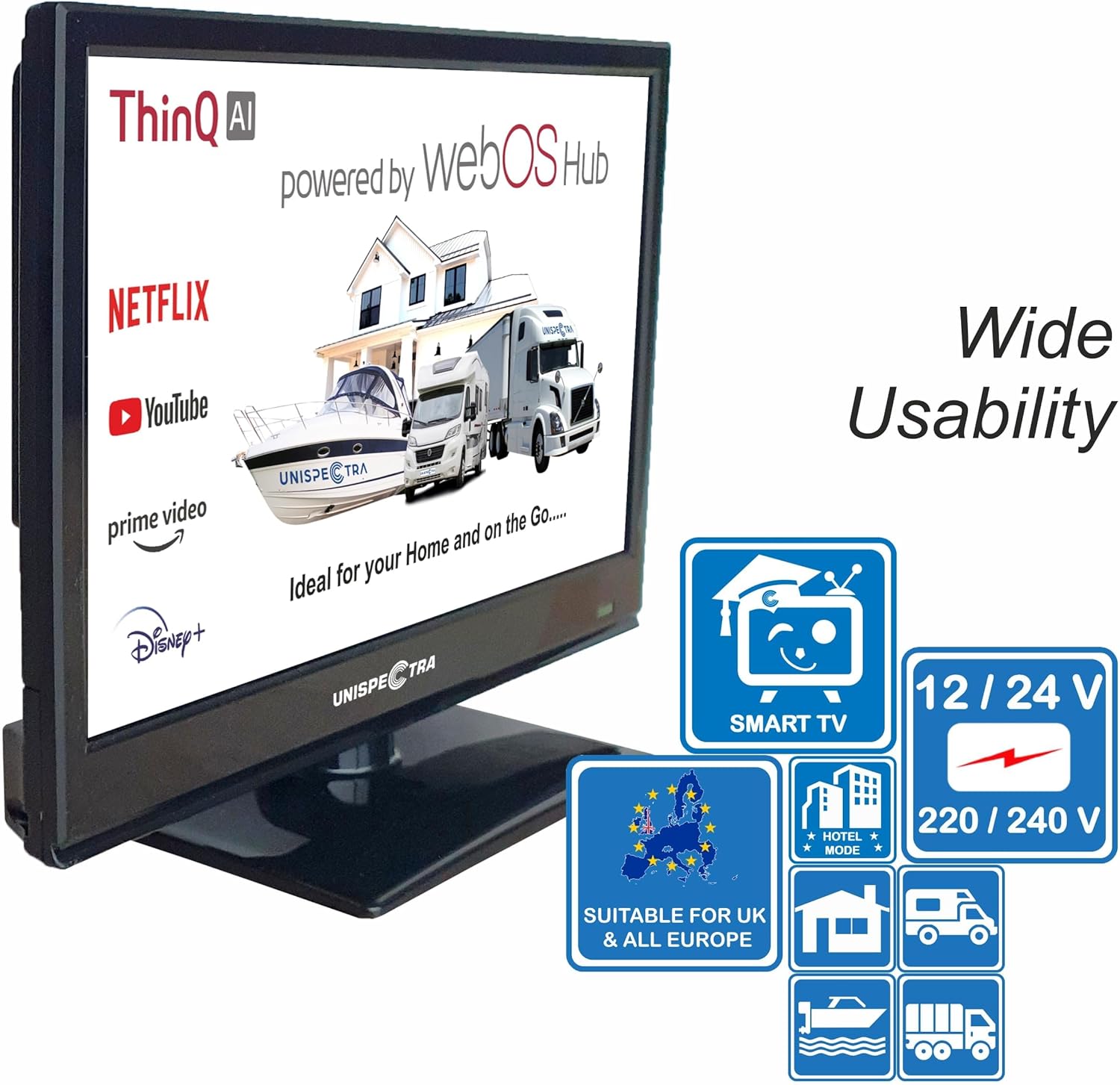 Unispectra 160T2S2W 16-inch TV - view 5