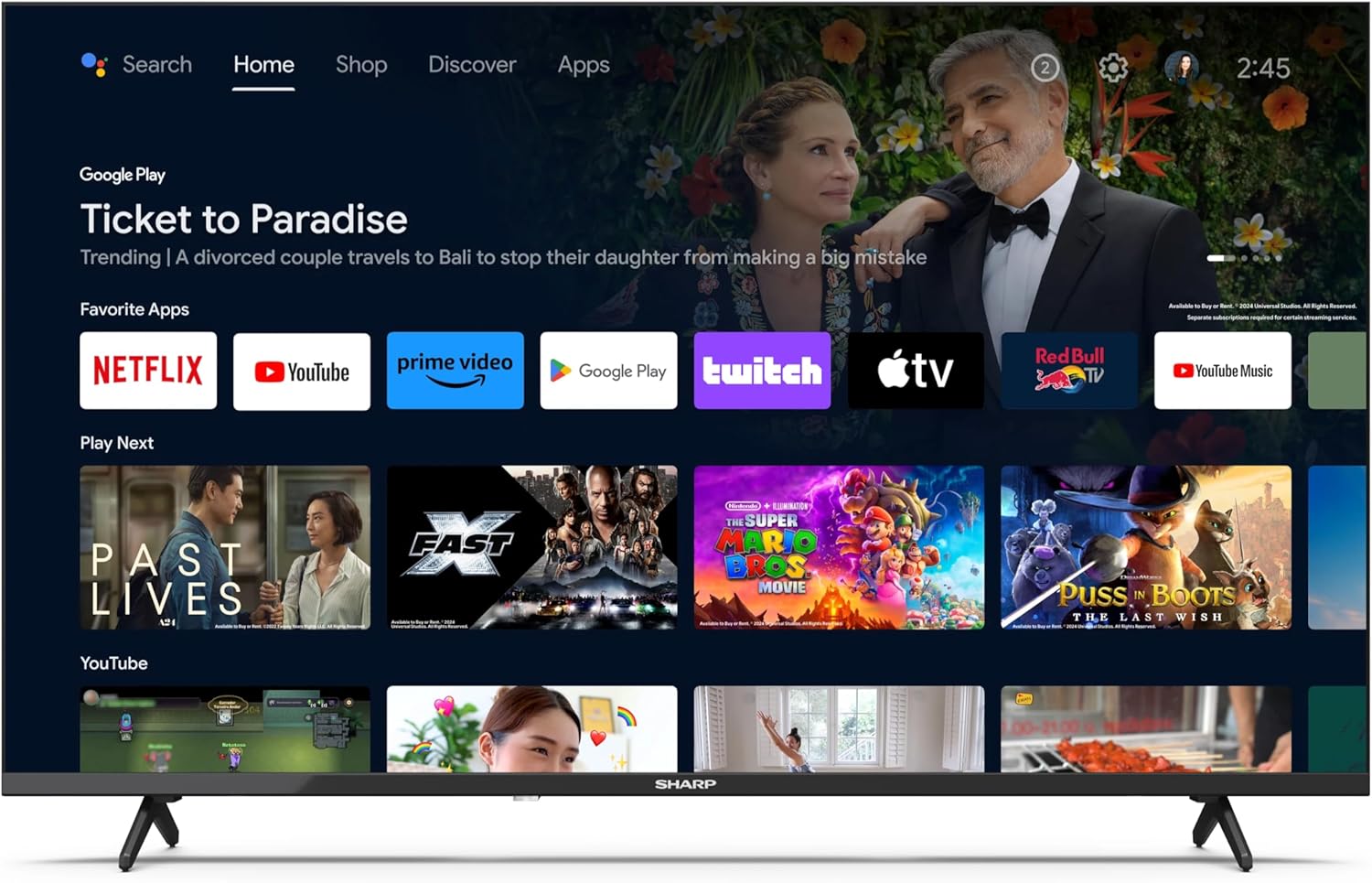 Sharp 2T-C43FHx 43-inch TV - view 2