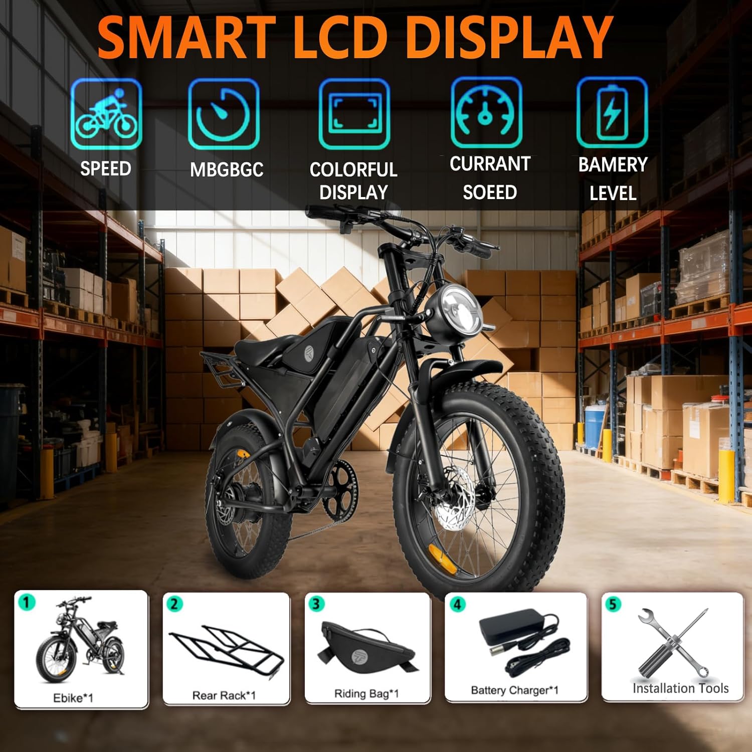 Electric Mountain Bike for Adults, 48V 18.2Ah Removable Battery, 250W Motor E-Bike, 7-Speed Fat Tire Bicycle