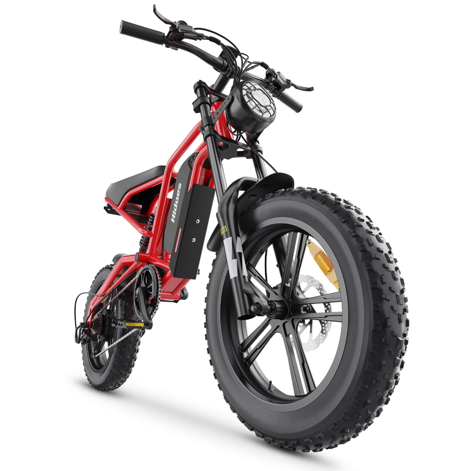 20" Fat Tire Electric Bike for Adults, 48V 15.6Ah Removable Battery, 80KM Range, 7-Speed E-Bike with Dual Suspension