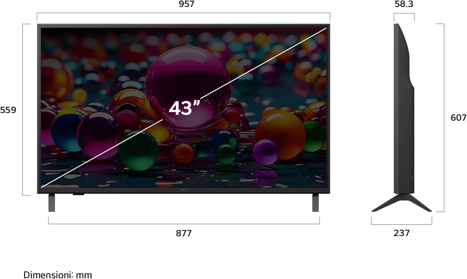 LG 43UA75006LA 43-inch TV - view 8