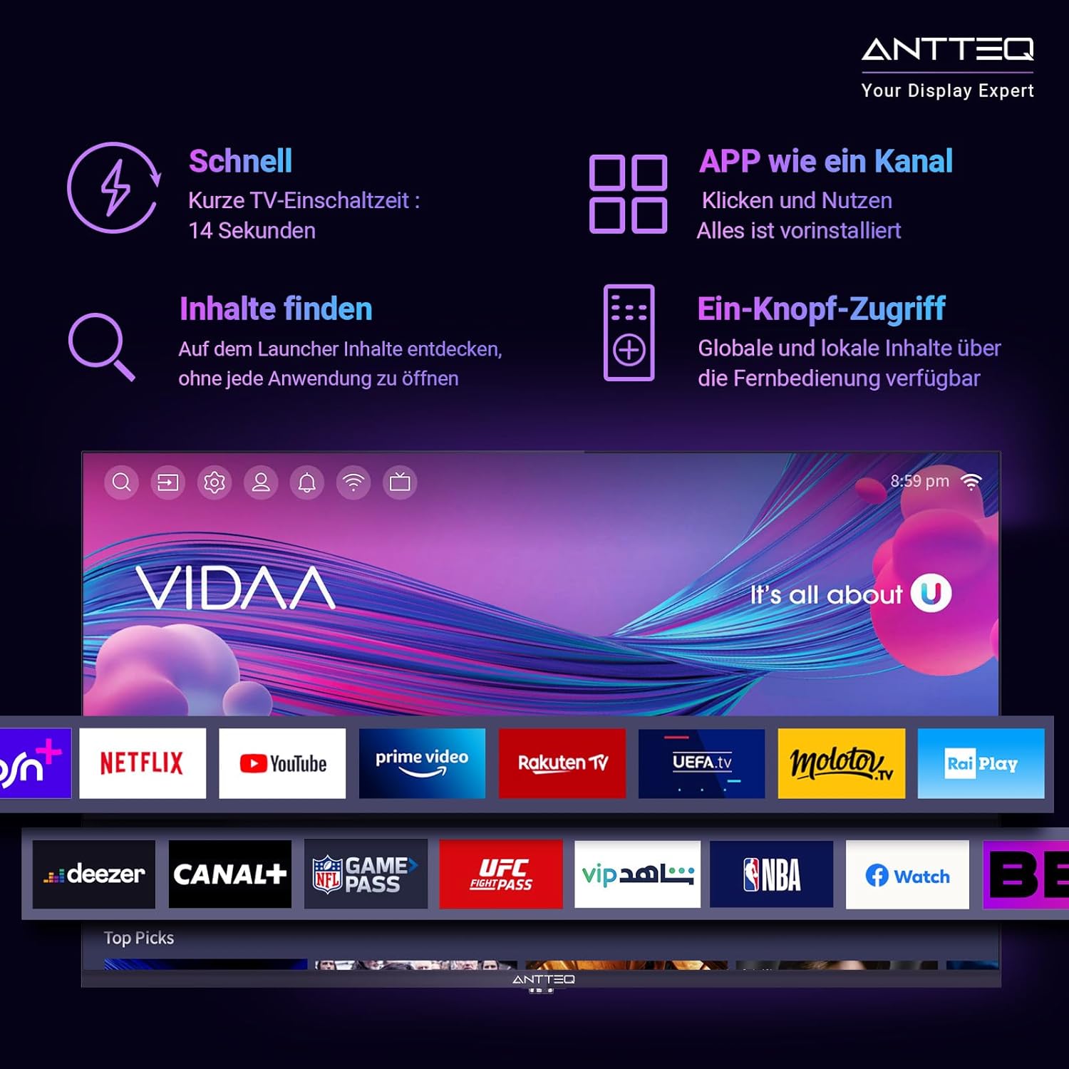 Antteq AV42 42-inch TV - view 5