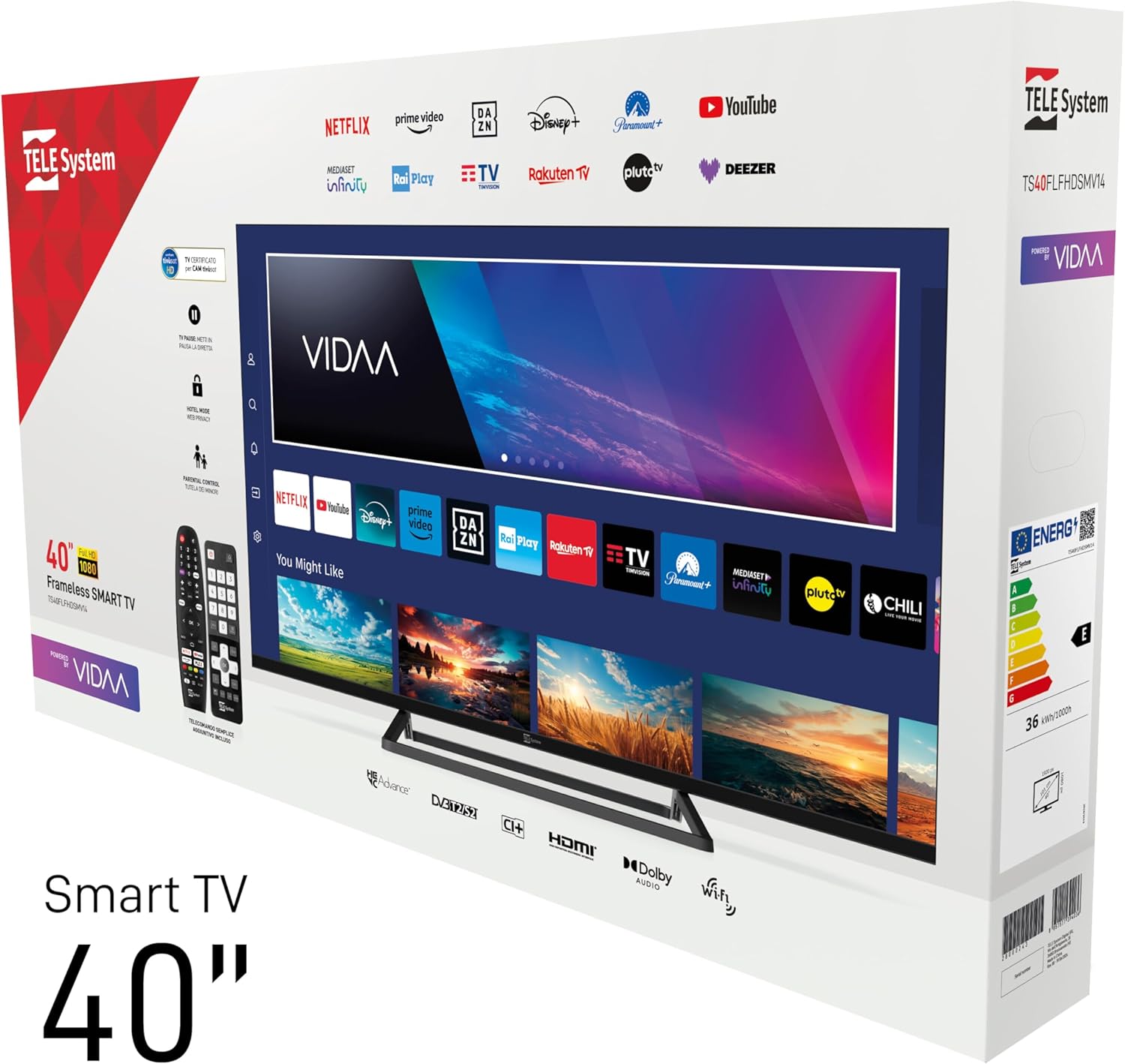 TELE System 40-inch TV - view 6